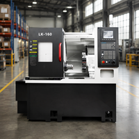 Tour CNC à banc incliné compact avec capacité de barre de 45 mm et tourelle servo pour le tournage de barres et de profilés de 45 mm LK-160