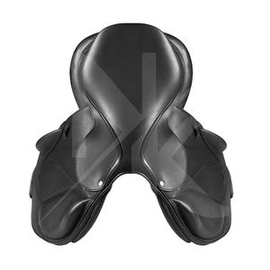 Silla de montar inglesa de cuero genuino de alta calidad y duradera con armazón de madera y gancho ajustable, productos de carreras de caballos ingleses de la India. - Product Image 5