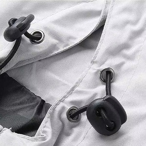 Chaqueta Cortavientos Personalizada OEM para Hombre, Chaqueta Cortavientos de Nailon de Moda Urbana para Unisex en Color Sólido - Product Image 4