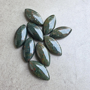 Cabujón de Hematita Natural en Forma de Marquesa, con Base Plana y Calibrado, para la Elaboración de Joyas - Product Image 5
