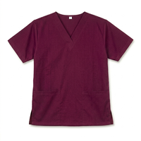 Unisex Mat Tıbbi Üniforma Premium Dokuma Jersey Cerrahi Takımlar, Hemşireler ve Müslüman Hastaneler İçin İğne Tespitli