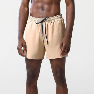 Men's Solid Color ShortsFront drawstring waist shorts Breathable Quick Dry Athletic Shorts Mid Length Casual Style 100%Polyester - Product Image 3