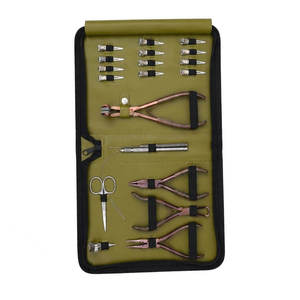 Hair Extension Installation Kit Metal Tools Green <b>Case</b> Professional Pliers Scissors <b>Needles</b> for Micro Link Application Tools Kit - Product Image 4