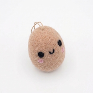 Wholesale Child Cute Face Felt Easter Egg Ornament Handmade Spring Hanging Decor Gift Set - Product Image 5