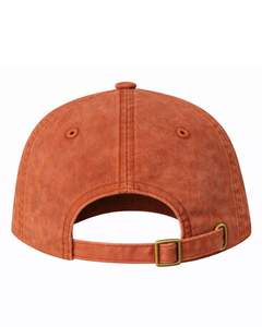 Casquette de baseball en coton délavé orange rouille, unie, ajustable, unisexe, décontractée, respirante, confortable, qualité supérieure - Product Image 2