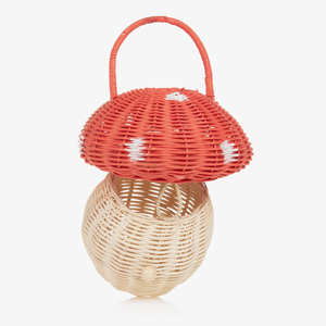 Mini bolsas de setas para niñas, bolsa de juguete de regalo adorable de ratán natural tejida a mano de la fábrica de Vietnam - Product Image 6