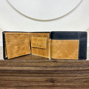 2025 Hot Selling Personalized <b>Men</b> Casual Short Leather Wallet Genuine Cow Leather Anti Theft <b>Card</b> Holder Purse <b>Best</b> Gift For <b>Men</b> - Product Image 6