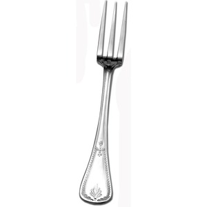 Fourchette de table classique en acier inoxydable plaqué argent, finition miroir, pour occasions de mariage - Product Image 2