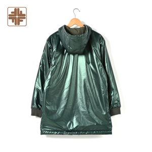 Vestes Streetwear pour hommes en fil de toile enduite hiver froid avec capuche - Product Image 5