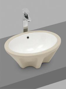 Luxury Oval Undermount Bathroom <b>Sink</b> Glazed Ceramic Countertop Washing Basin Modern Restroom Vanity Plucky-A Embedded Bowl - Product Image 5