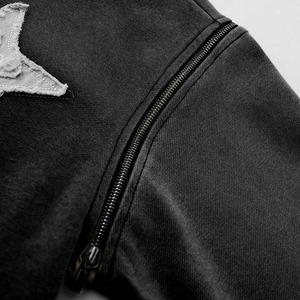 Sudadera con Capucha Urbana al por Mayor, Lavado Ácido, Efecto Desgastado, Personalizada Frontalmente, Poliéster/Algodón Ecológico, Bordada, Corte Regular, Digital - Product Image 5
