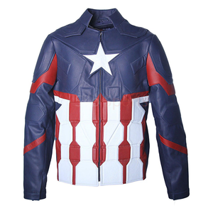 Chaqueta de Cuero de Vaca con Diseño Personalizado de Héroes de Marvel, Superventas 2026, 100% Alta Calidad, Venta al Por Mayor, MOQ Bajo, Moda de Invierno - Product Image 1