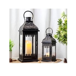 Faroles de metal decorativos curvados a mano para colgar en el suelo, soporte para velas, decoración de fiestas y bodas, lo más vendido. - Product Image 1