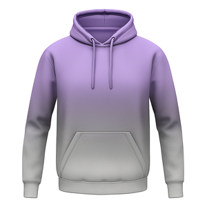 Casual Sublimation <b>Ombre</b> Hoodie Pullover Sweatshirt for Men and Women, Soft Hooded <b>Top</b> for Streetwear Fashion - Product Image 2
