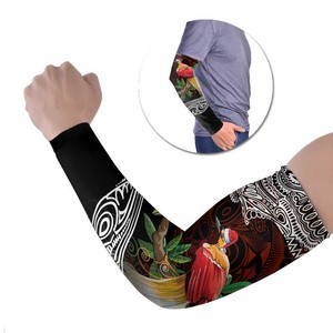 Camiseta Unisex de Manga Larga con Protección Solar UPF50+ y Efecto Refrigerante, Estampado Tribal de Pájaro Carpintero por Sublimación, de Seda Helada - Product Image 1