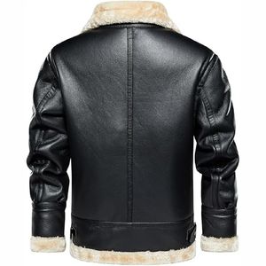 <b>Men</b> Soft Premium Leather <b>Jacket</b> Full Zip Casual Comfortable Durable Regular Fit Classic Winter Breathable Quick Dry Outerwear - Product Image 3