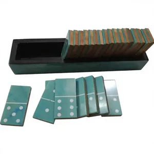 เกมโดมิโน MDF เรซิ่น 28 ชิป ดับเบิ้ลซิกซ์ ดับเบิ้ลฟัน พร้อมถาด สำหรับเด็กและผู้ใหญ่ เล่นในร่ม - Product Image 5