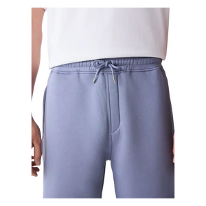 Shorts Bermuda Homme Bleu Clair Uni en Coton Décontracté Taille Élastique Mi-Haute Respirant Style Tissé - Product Image 3
