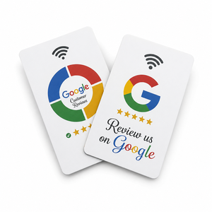 Carte de visite intelligente NFC en PVC OEM ODM avec code QR pour avis Google – Fournisseur en gros d'usine - Product Image 4