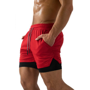 <b>Men</b>’s Lightweight 2-in-1 Running <b>Shorts</b> with Built-in <b>Compression</b> Liner Quick Dry Gym Workout <b>Shorts</b> - Product Image 2