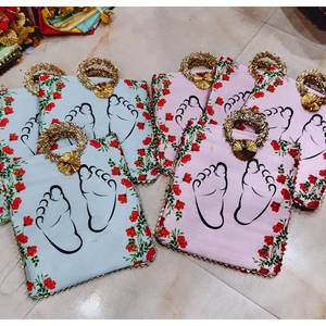 Traditional baby gift <b>bags</b> for baby <b>showers</b> return gifts birthday giveaways Indian style pouch attractive design elegant look - Product Image 2