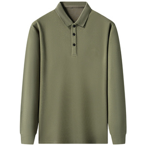 Camisas Polo Blancas al por Mayor para Hombre, Camisa de Manga Larga con Logotipo Personalizado, Camiseta Polo de Golf Lisa y Transpirable para Hombre, para Entrenamiento - Product Image 6