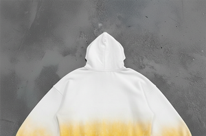 เสื้อฮู้ดดี้ปักคริสตัลสั่งทำพิเศษจากโรงงาน ทรงโอเวอร์ไซส์ ยูนิเซ็กส์ ผ้าฝ้าย 100% ทรงหลวม สั้น ทรงบ็อกซี่ ล้างสีแบบแอซิด บล็อกสี พัฟฟ์ - Product Image 4