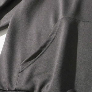 Sweat-shirt à capuche gris foncé pour homme, avec lettres en strass, poche avant, style streetwear, pour l'automne - Product Image 6