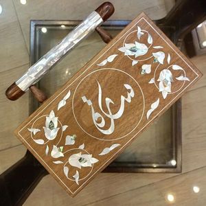 Handmade Modern Wooden Clutch <b>Bag</b> Mop Inlay Mother Pearl Personalized Letterpress Printed Evening Purse Wedding Halloween <b>Gift</b> - Product Image 4