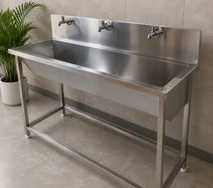 อ่างล้างจานสแตนเลส 304 แบบอ่างเดี่ยวสำหรับครัวเชิงพาณิชย์ พร้อมขาตั้ง - Product Image 2