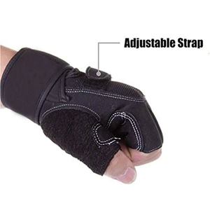 Guantes de Gimnasio de Medio Dedo, Ligeros, de Gamuza, Personalizados, de Alta Calidad, para Deportes, Fitness, Culturismo y Ciclismo, Unisex - Product Image 5