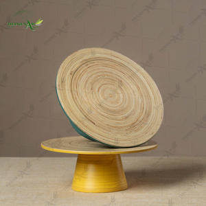 ชามสลัดทรงสูงแบบมีขา ดีไซน์คลาสสิก ทำจากไม้ไผ่ธรรมชาติ เป็นมิตรกับสิ่งแวดล้อม งานแฮนด์เมด รับสั่งทำ สำหรับใช้ในบ้าน ร้านอาหาร และงานเลี้ยง - Product Image 5