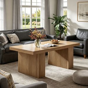 Tavolino Rustico Moderno per Soggiorno, Stile Giapponese, Tavolino da Tè, Tavolino Laterale in Vetro, Tavolini da Caffè Semplici e Moderni - Product Image 1