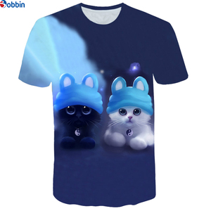 T-shirt pour homme, sublimation, vente flash, t-shirts imprimés en 3D, col rond, manches courtes, tee-shirt pour enfants et adultes, hauts tendance - Product Image 2