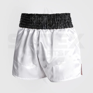 กางเกงมวยไทย MMA ปักโลโก้ตามสั่ง ผ้าโพลีเอสเตอร์ยืด 100% สำหรับทุกเพศ ขายส่ง รับสกรีน - Product Image 2