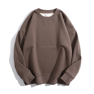 Vente en gros Pull pour hommes en tricot de haute qualité OEM Sweatshirts pour hommes à col rond avec épaules tombantes Logo personnalisé Sweatshirts pour hommes - Product Image 3