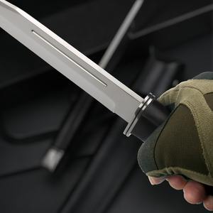 Outil multifonctionnel de survie pour le camping en plein air, qualité DIY, lame en acier inoxydable personnalisable, épaisseur 5 mm, manche en bois massif - Product Image 3