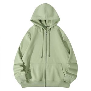 Latest Style New Arrival Luxury <b>Thick</b> <b>Fleece</b> 340g Cotton Quality Men's Winter Casual Streetwear Zipper-Up Quick Dry Hoodie 100% - Product Image 6