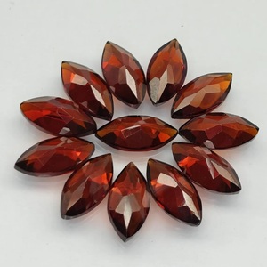 Pierre précieuse grenat du Mozambique authentique, pierre brute de qualité supérieure, grenat facetté taille marquise pour bagues, boucles d'oreilles et bijoux - Product Image 2