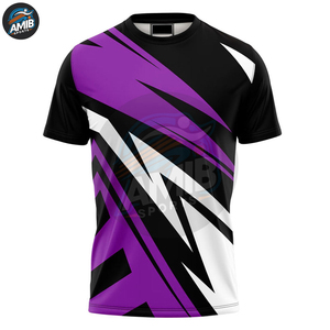 T-shirts de sublimation au design unique pour hommes, en Spandex/Polyester, coupe ajustée, col contrastant, haute qualité, nouvelle mode, respirants - Product Image 5