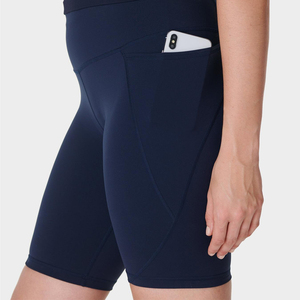 Shorts d'été décontractés pour femmes, taille haute, 100% polyester, séchage rapide, taille élastique, respirant, mode, OEM ODM, vente en gros - Product Image 5