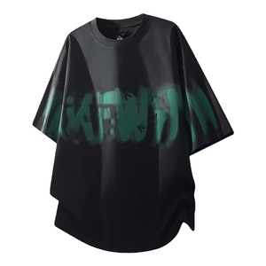 Camisetas de Verano Extra Grandes con Estampado Personalizado 100% Algodón, Antiarrugas, de Alta Calidad, Cuello Redondo, Manga Corta, Ropa Urbana para Hombre - Product Image 1