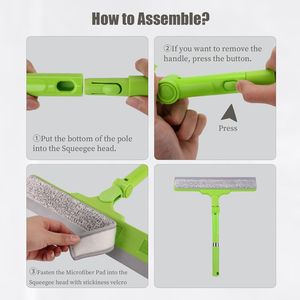 Tergivetro multiuso per porte in vetro, strumento per la pulizia di finestre domestiche, pareti di piastrelle del bagno e auto - Vincitore nella categoria Organizzazione Domestica - Product Image 3