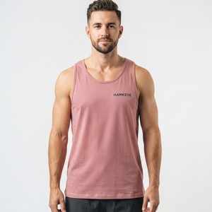 2026 High Quality Sport <b>Vest</b> Polyester Breathable Men's Sleeveless Tank Top O-Neck Solid Color Casual Knitted Tank Top Men - Product Image 5
