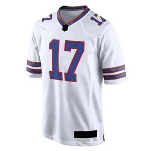 Camiseta de Fútbol Americano Blanca para Hombre, Número 17, Cuello en V, Manga Corta, Malla Transpirable, Ropa Deportiva para Adultos, Todas las Temporadas - Product Image 2