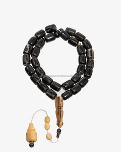 Prix usine Perles de Tasbih en corne naturelle pour la prière musulmane Perles de Tasbih islamique en corne naturelle Chapelet de prière fait à la main OEM - Product Image 3