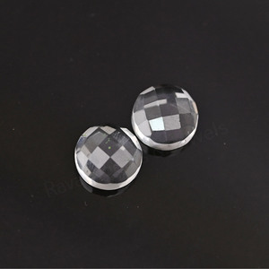 Cuarzo Blanco Natural de Alta Calidad, 10mm, Pulido, Facetado, Redondo, Piedra Preciosa Suelta para Joyería y Colgantes - Product Image 1