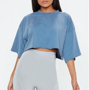 Blusa Casual de Otoño para Mujer, Cuello Redondo, Manga Regular, Talla Grande, Transpirable, a Cuadros, Estilo Crop Top - Product Image 3