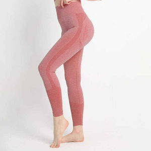 Pantalones de Yoga Transpirables de Cintura Alta Personalizados OEM 2026, Ropa de Yoga con Cintura Elástica para Fitness, Leggings de Spandex/Nylon para Mujer, Diseño a Cuadros Personalizado - Product Image 3