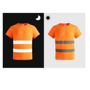เสื้อยืดนิรภัยสำหรับทำงาน แถบสะท้อนแสงมองเห็นได้ชัดเจน ได้รับการรับรองมาตรฐาน CE/EU พิมพ์ลายสกรีน สวมใส่สบายตลอดวัน - Product Image 3